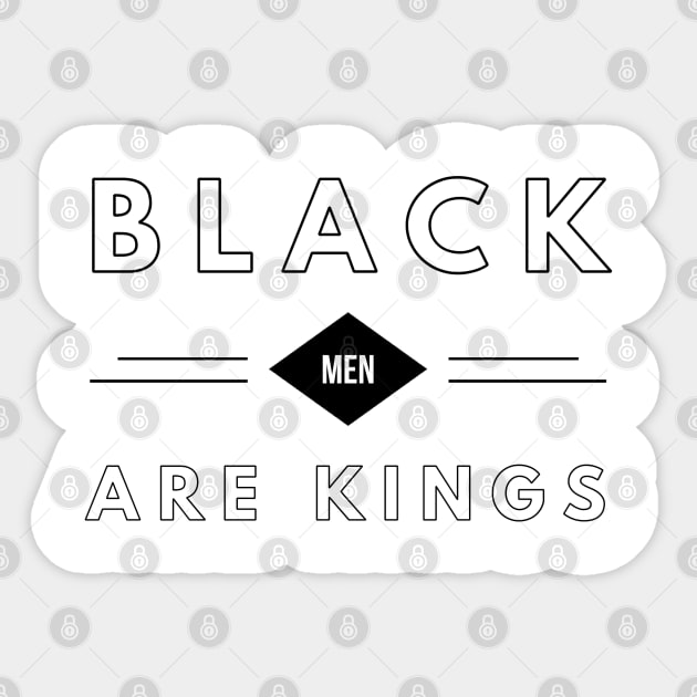 Black Men Are Kings | African American | Black Lives Sticker by UrbanLifeApparel